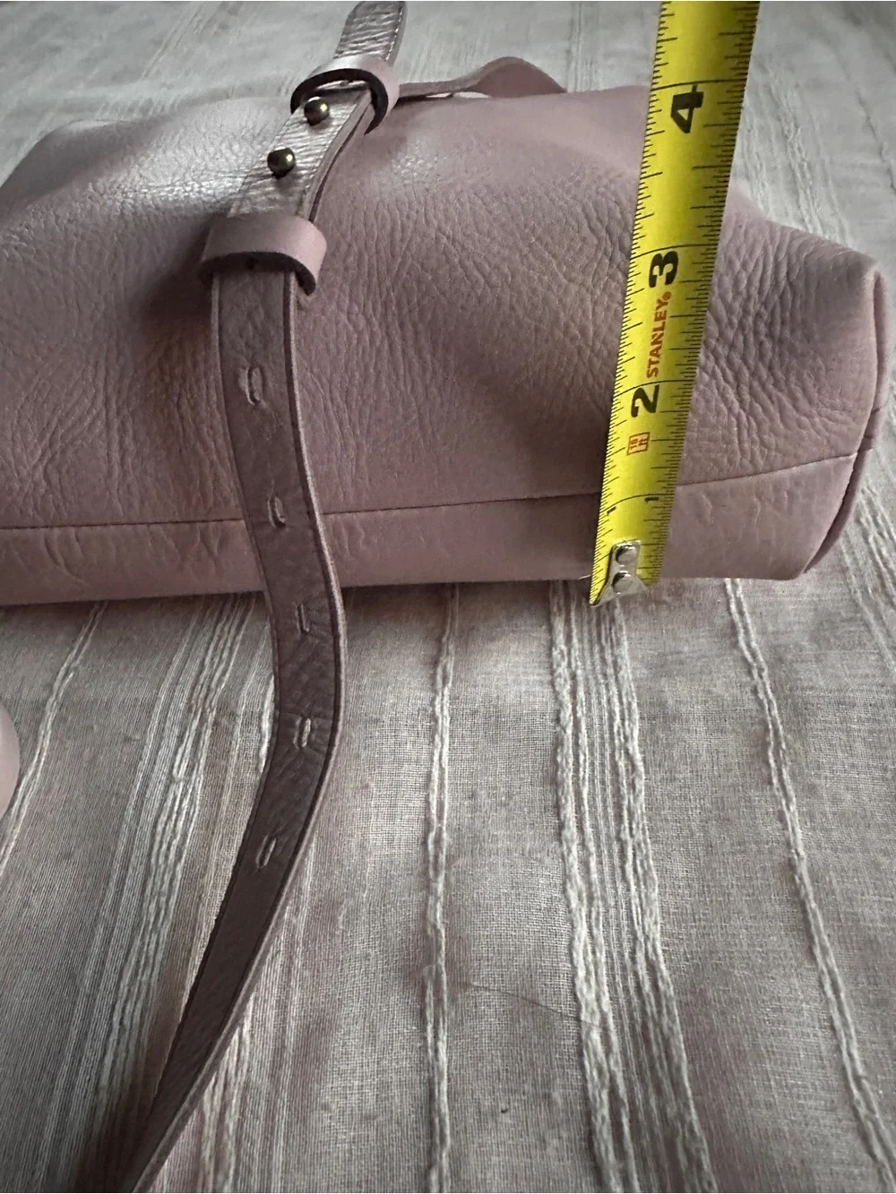 MADEWELL Zip-Top Transport Blush Pink Leather Crossbody Bag
